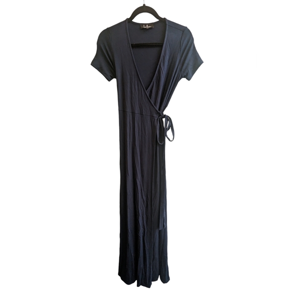 Lulu's Evolve Navy Blue Wrap Maxi Dress - Picture 5 of 12
